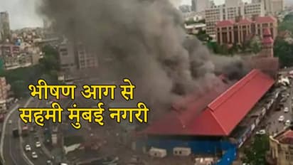 मुंबई: अंग्रेजों के जमाने में बने क्राफोर्ड मार्केट में आग, लपटों और धुंए से मचा कोहराम
