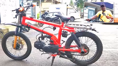 9वीं क्लास के बच्चे का कमाल दुकान में पड़े कबाड़ से बनाई छोटी मोटरसाइकिल, भौचक्के रह गए मैकिनक पापा