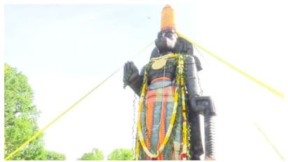 করোনা মহামারীর মধ্যে এবার আমেরিকায় পাড়ি জমালেন বজরঙ্গবলী, ডেলাওয়ারে স্থাপিত হল ২৫ ফুট লম্বা মূর্তি