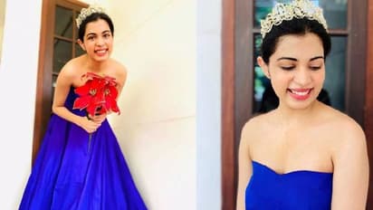 നീല ഗൗണില്‍ സുന്ദരിയായി ദിയ; കിരീടം വച്ച റാണിയെന്ന് ആരാധകര്‍