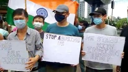 চিনের আগ্রাসনের বিরুদ্ধে সরব,কলকাতায় 'চিনাদের' মুখে 'ভারত মাতা কি জয়' স্লোগান