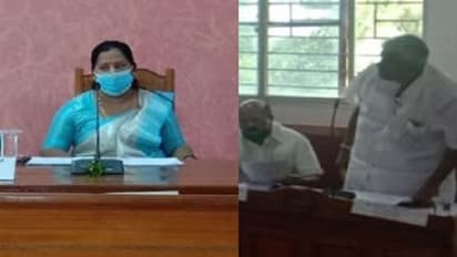 'ಏಯ್' ಅಂದ ರೇವಣ್ಣಗೆ ಮರ್ಯಾದೆ ಕೊಟ್ಟು ಮಾತಾಡಿ ಎಂದ ಹಾಸನ ಜಿ.ಪಂ ಅಧ್ಯಕ್ಷೆ