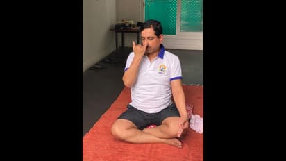 ಬಿಜೆಪಿ ನಾಯಕರ ಯೋಗಾಸನದ ಫೋಟೋಸ್‌