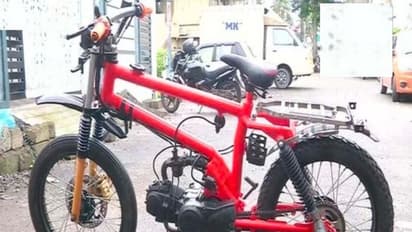 10 ಸಾವಿರ ರೂಪಾಯಿಗೆ ಬೈಕ್ ತಯಾರಿಸಿದ 9ನೇ ತರಗತಿ ವಿದ್ಯಾರ್ಥಿ!