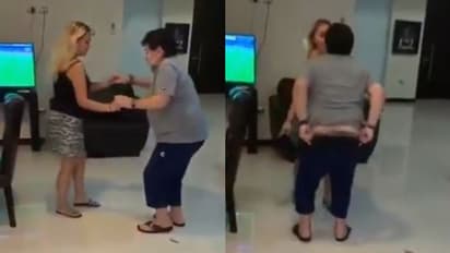 নিজের হাতেই প্যান্ট খুলে মহিলার সঙ্গে নাচ মারাদোনার,নয়া বিতর্কে 'হ্যান্ড অফ গড',দেখুন ভাইরাল ভিডিও