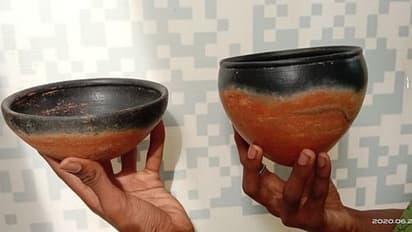 கீழடியை தொடர்ந்து காளையார் கோவில் .! 2000 ஆண்டு பழமையான கருப்பு சிவப்பு பானை கண்டெடுப்பு.!!