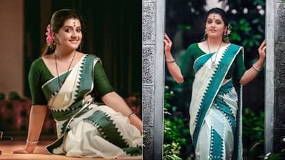 'പാവം പച്ചക്കര', സെറ്റ് മുണ്ട് വിശേഷങ്ങളുമായി ഫോട്ടോഷൂട്ട് ചിത്രങ്ങള്‍ പങ്കുവച്ച് സരയു