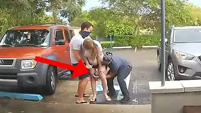 Viral video: US woman gives birth to baby girl in parking lot