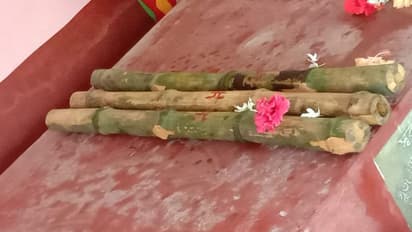 উল্টো রথের দিনে রামেশ্বরপুর গ্রামে নিয়ম পালন, ইছামতীর পাড়ে হল কাঠামো পুজো