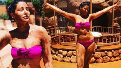 హాట్ బ్యూటీ మడ్ బాత్.. బికినీలో అందాలు ఆరబోస్తూ రచ్చ