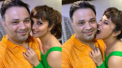 అనసూయకు ధైర్యం చెబుతున్న భర్త.. లొకేషన్కు వెళ్లి మరీ..!