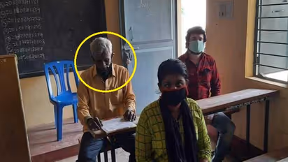 ಬತ್ತದ ಉತ್ಸಾಹ: ಮೊಮ್ಮಕ್ಕಳ ವಯಸ್ಸಿನ ವಿದ್ಯಾರ್ಥಿಗಳ ಜತೆ SSLC ಪರೀಕ್ಷೆ ಬರೆದ ಪೊಲೀಸ್