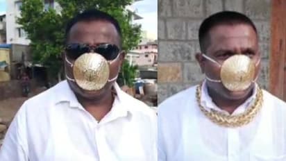 Coronavirus: Pune man wears golden mask worth Rs 2.89 lakh; not sure about its effectiveness