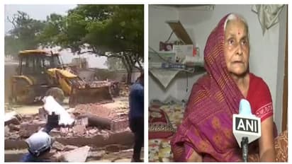 কানপুরের ত্রাস বিকাশ দুবের  বাড়ি এবার গুঁড়িয়ে দিল প্রশাসন, ছেলের মৃত্যু কামনায়  স্বয়ং 'মা'