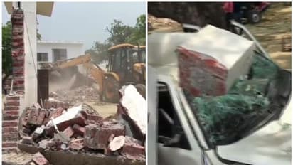 എട്ടു പൊലീസുകാരെ വെടിവെച്ചു കൊന്ന കേസ്: കുറ്റവാളി വികാസ് ദുബൈയുടെ ബംഗ്ലാവ് ഇടിച്ചു നിരത്തി കാൺപൂർ നഗരസഭ