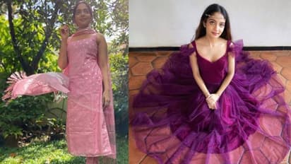 പിങ്ക് സല്‍വാറില്‍ അഹാന; പർപ്പിൾ ഗൗണില്‍ ഇഷാനി; ചിത്രങ്ങള്‍