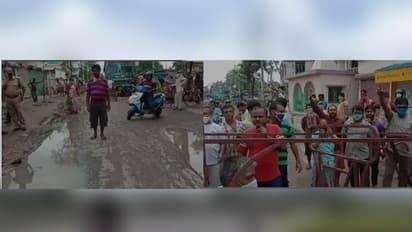 'রাস্তা খারাপ'- পা পিছলে বাচ্চা সহ মা হাসপাতালে ভর্তি,  রোজের দুর্ঘটনায় বিক্ষোভ দমদমবাসীর