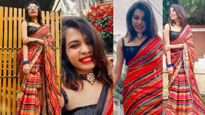 'സബ്യസാചി വൈബു'ള്ള സാരി; ചിത്രങ്ങള് പങ്കുവച്ച് ദിയ കൃഷ്ണ