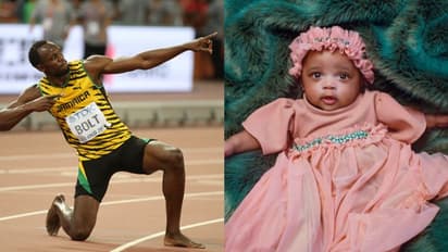বান্ধবীর জন্মদিনে বিশ্বকে উপহার,প্রথমবার মেয়ের ছবি প্রকাশ্যে আনলেন উসেইন বোল্ট