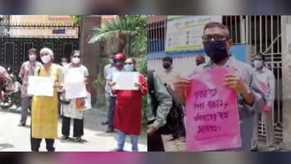 'ব্য়বসা হতে শিক্ষা বাঁচাও', ফি মুকুবের দাবিতে গর্জে উঠল শহরের ২ স্কুলের অভিভাবকরা