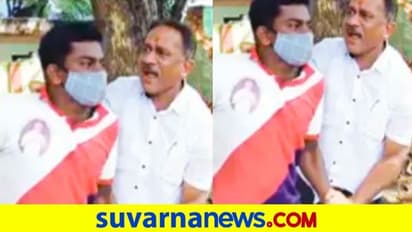 ತೆರವು ಕಾರ್ಯಾಚರಣೆ ಮಾಡ್ತಿದ್ದ ಜೆಸಿಬಿ ಡ್ರೈವರ್ ಮೇಲೆ ಮಾಜಿ ಶಾಸಕ ಹಲ್ಲೆ