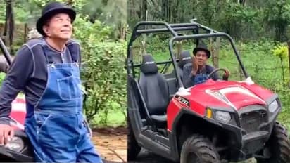 खुद जीप चालकर अपने फॉर्महाउस लौटे 84 साल के धर्मेंद्र, खुश होकर बोले- आ गया अपने असली घर में