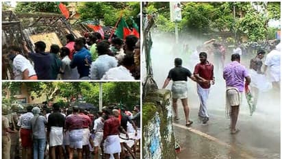 സ്വര്ണ്ണക്കടത്ത് കേസ്; കണ്ണൂരും പാലക്കാടും തൃശ്ശൂരും യുവജനസംഘടനകളുടെ പ്രതിഷേധം