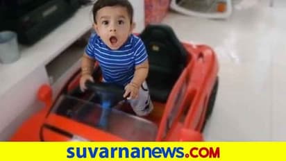 ಮಗ ನಿಲ್ಲೋದ ನೋಡಿ ಅಪ್ಪ ಯಶ್ ಫುಲ್ ಥ್ರಿಲ್, ಇನ್ನು ಹಾಡಿಗೆ ಹೆಜ್ಜೆ ಹಾಕಿದರೆ...!