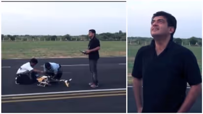 தல அப்போவே வேற லெவல்... பல வருடத்திற்கு முன் ஏரோ மாடலிங் மீது ஆர்வம் காட்டிய அஜித்..! வைரலாகும் அரிய வீடியோ..!