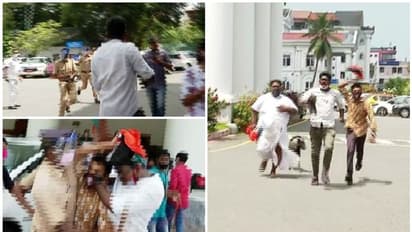 മന്ത്രിസഭായോഗത്തിനിടെ സെക്രട്ടറിയേറ്റിൽ യൂത്ത് കോൺഗ്രസ് പ്രതിഷേധം, അറസ്റ്റ്