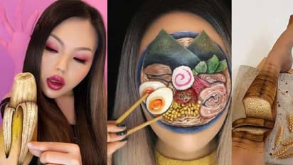 തണ്ണിമത്തന്‍ മുതല്‍ തവള വരെ; ഞെട്ടിക്കും ഈ മേക്കപ്പ്; ചിത്രങ്ങള്‍ കാണാം...