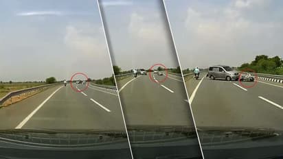 റോഡില് വട്ടംകറങ്ങിയ കാര് സ്കൂട്ടറില് പാഞ്ഞുകയറി, ഞെട്ടിക്കും വീഡിയോ!