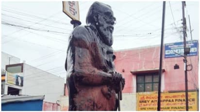 கறுப்பர் கூட்டம் விவகாரத்தை திசை திருப்ப பெரியார் சிலை மீது காவிசாயம்..?