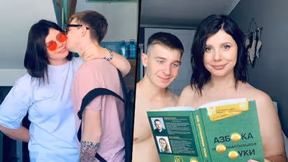 Pregnant Russian social media influencer marries her 20-year-old stepson