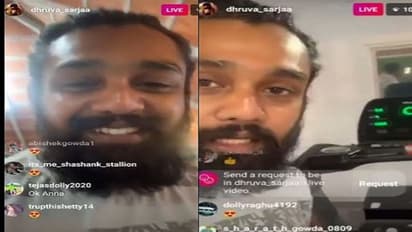 ಅಭಿಮಾನಿಗಳ ಮುಂದೆ ಲೈವ್ ಬಂದ ಧ್ರುವ ಸರ್ಜಾ ಹೇಳಿದ್ದೇನು?