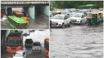 ദില്ലിയിൽ സീസണിലെ കനത്ത മഴ; വെള്ളക്കെട്ട്