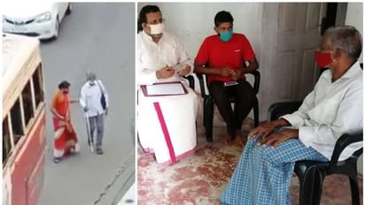 യുവതി കൈപിടിച്ച് ബസിൽ കയറ്റിവിട്ട അന്ധവൃദ്ധൻ ദുരിതജീവിതവുമായി ഇവിടെയുണ്ട്...