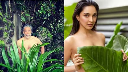 পাতা দিয়ে ঢাকা শরীর, কিয়ারার সঙ্গে তুলনা টেনে মুহূর্তে নেটিজেনদের নজরে মিলিন্দ সোমান