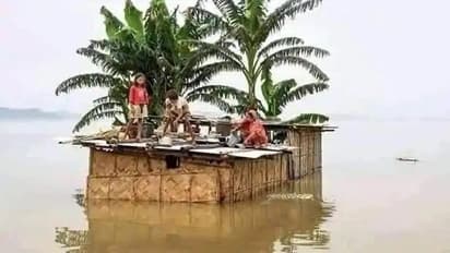 Vidyadhari river dam breaks again due to excessive rain; huge loss incurred by villagers