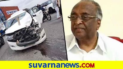 ಕಾರು ಅಪಘಾತ: ಪ್ರಾಣಾಪಾಯದಿಂದ ಪಾರಾದ ಡಿ.ಎಚ್.ಶಂಕರಮೂರ್ತಿ ಪುತ್ರ