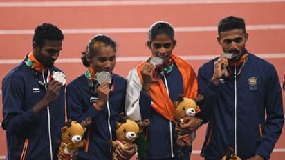 ബഹ്റിന് താരം മരുന്നടിച്ചതായി തെളിഞ്ഞു; ഏഷ്യന് ഗെയിംസ് മിക്സഡ് റിലേയില് ഇന്ത്യയുടെ വെള്ളി സ്വര്ണമായി