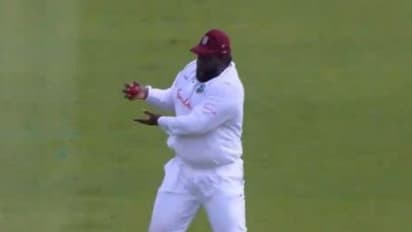 ഭാരം 140 കിലോ, ശരീരം നോക്കി വിലയിരുത്തരുത്; വിന്ഡീസ് താരം റഖീം കോണ്വാളെടുത്ത ക്യാച്ച് കാണാം- വീഡിയോ