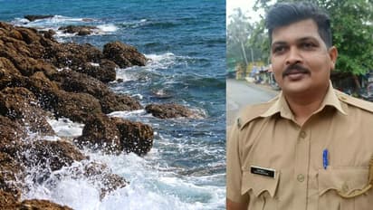 കടലില് ചാടി ജീവനൊടുക്കാനെത്തിയ യുവതിയെ ജീവൻ പണയം വച്ച് രക്ഷിച്ച് പൊലീസുകാരന്