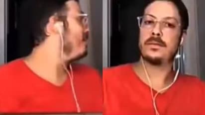 লাইভ ইন্টারভিউতে বিপত্তি, ক্যামেরার সামনে অর্ধ নগ্ন অবস্থায় সাংবাদিকের স্ত্রী