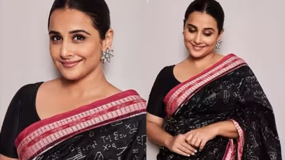 ബ്ലാക്കില് ബ്യൂട്ടിഫുളായി വിദ്യ; സൂക്ഷിച്ചുനോക്കിയാല് സാരിയിലെ പ്രത്യേകത കാണാം...