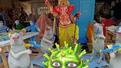 ವೈರಸ್‌ಗೆ ಶೂಟ್ ಮಾಡ್ತಿದೆ ಮೂಷಿಕ: ಕೊರೋನಾ ಗಣಪ ವೈರಲ್