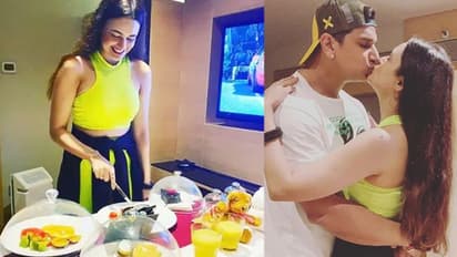 पत्नी युविका चौधरी के बर्थडे पर एक्साइटेड दिखे पति प्रिंस नरूला, Kiss कर रोमांटिक अंदाज में किया विश