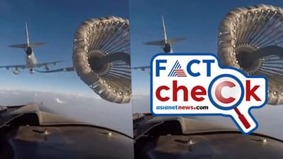 യാത്രാമധ്യേ ആകാശത്ത് ഇന്ധന നിറയ്ക്കുന്ന വിമാനം; പുറത്തുവന്ന വീഡിയോ റഫാലിന്റെയോ?