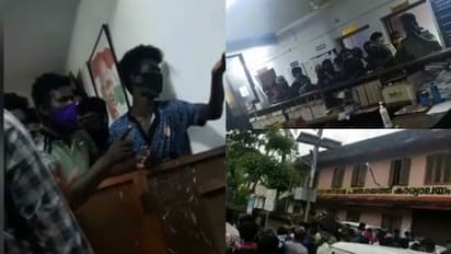 അഞ്ചുതെങ്ങിൽ പ്രതിഷേധം: നാട്ടുകാരും പൊലീസും ഏറ്റുമുട്ടി, പഞ്ചായത്ത് ജീവനക്കാരെ തടഞ്ഞുവെച്ചു