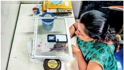 ഓൺലൈൻ പഠനവും റഫ്രിജറേറ്ററും തമ്മിൽ എന്താണ് ബന്ധം? ചിത്രം ശ്രദ്ധിച്ചു നോക്കൂ, ബന്ധം പിടികിട്ടും...!